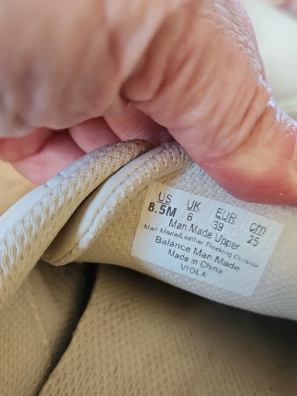 Ryka Viola Classic Lace Up Casual Sneakers Size 8.5 Cream